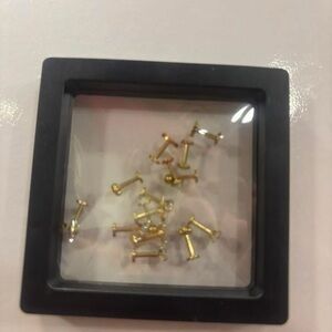 Gold Barbell Piercing Jewelry